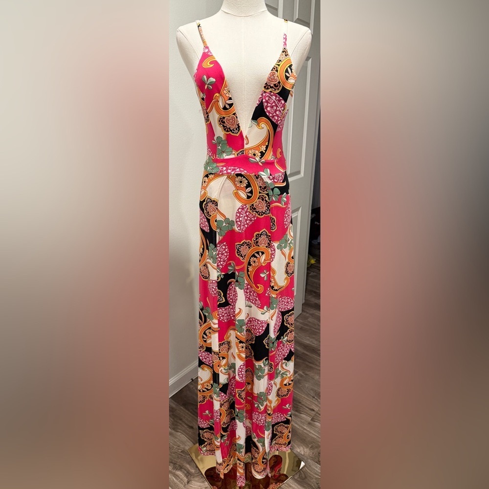 Good Time USA Multicolor Maxi Dress – Size S/M